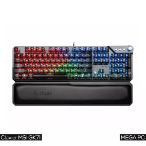 Clavier GAMER MÉCANIQUE MSI VIGOR GK71 SONIC / RED SWITCHES sigshop