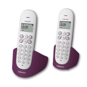 Téléphone sans fil Dect Logicom Vega 250 Duo - Aubergine