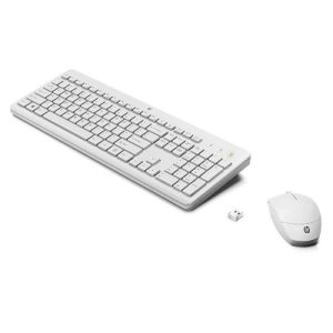 Ensemble Clavier + Souris Sans Fil HP 230 AZERTY - Blanc