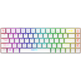 Clavier AQIRYS MIRA RGB - Blanc
