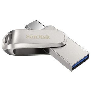 Clé USB SANDISK Ultra Dual Drive Luxe 64 Go USB Type-C - Gris