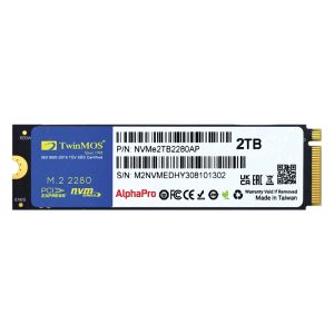 Disque Dur Interne TWINMOS AlphaPro NVME 2To SSD M.2 PCIE