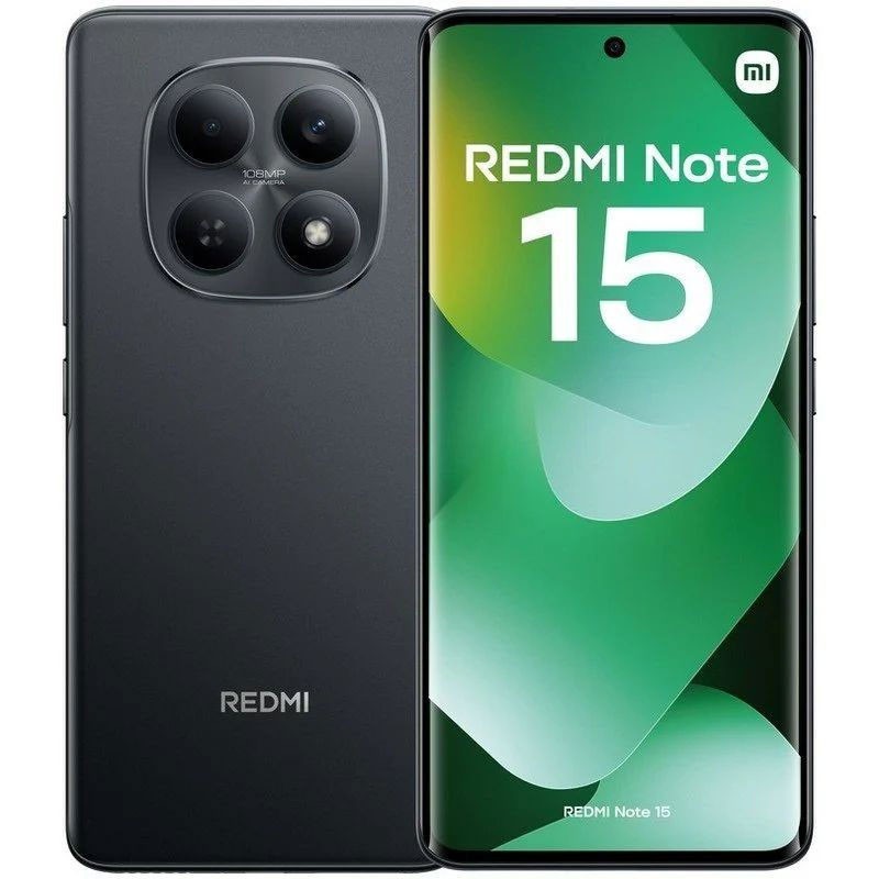 Smartphone Xiaomi Redmi Note 15 4G 8Go 256Go - Noir