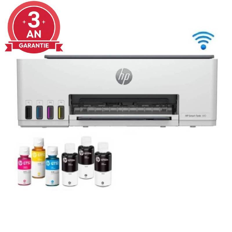 Imprimante HP Smart Tank 582 à Réservoir intégré 3en1 Couleur WIFI