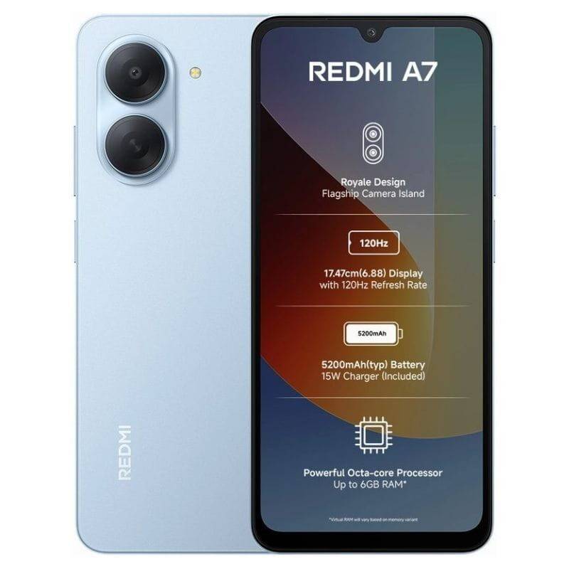 Smartphone Xiaomi Redmi A7 3Go 64Go - Sky Blue